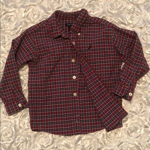 Plaid button down 4t Nautica